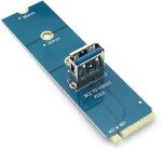 1PC M.2 To USB 3.0 Pcie Riser Adapter Mining Card Adapter Card Riser Molex Powe