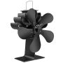 Wood Stove Fan Heat Powered 4-BLADE Fireplace Fan For Wood/fireplace