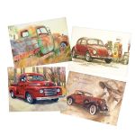 Decoupage Tear Resistant Transfers - Classic Cars