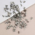 100PCS Stainless Steel Earrings Back Golden Silvery Tone Rose Golden Butterfly Ear Nuts Earring Pin Stopper Diy Jewelry Making S