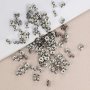 100PCS Stainless Steel Earrings Back Golden Silvery Tone Rose Golden Butterfly Ear Nuts Earring Pin Stopper Diy Jewelry Making Supplies 6X4.5MM