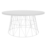 Diamond Coffee Table - White Textured