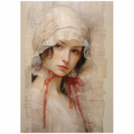 Tear Resistant Deco Print Paper Collage Lady