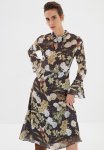 Pussy Bow Dress - Multi