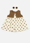 PoP Candy Polka Dot Dress - Brown & White