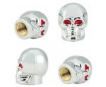Halloween Skull Tyre Valve Caps X 4