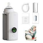 Portable Bottle Warmer For Travel Fast Heating - Travel Bottle Warmer With Battery-powered Temperature Display.