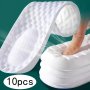 10PCS/5PAIRS Set Sports Insoles For Feet Super Soft Running Insoles Shock-absorbing Basket Sole Arch Support Orthopedic Inserts There Is A Small Size Of Cutting