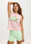 Cotton On Active Graphic Crew Tank - Cherry Dream outdoor Club