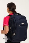 Powerland Large Navy School Backpack Or Laptop Bag With Free Water Bottle 500MM X 390MM