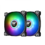 Thermaltake Pure Duo 12 Argb Sync Radiator Fan 2-FAN Pack -black