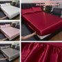 Luxurious Satin Fitted Sheet - Soft Breathable & Dustproof Bedding For Bedroom And Guest Room Solid Color Easy Care