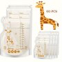 60PCS Breastmilk Storage Bags 8.5OZ Breast Milk Storage Bags Bpa Free Milk Storage Bags With Pour Spout For Breastfeeding Self-standing Bag Space Saving Flat