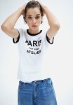 Fitted T-Shirt - White Paris Atelier