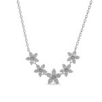 DESTINY Kira Flower Necklace With Swarovski Crystals