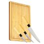 Naturelle 3-PIECE Knife And Cutting Board Set