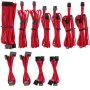 - Premium Individually Sleeved Psu Cables Pro Kit Type 4 Gen 4 - Red