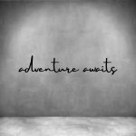 Adventure Awaits - L 450MM Matt Matt Black Font 4