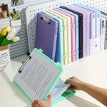 Large Capacity A4 Document Organizer With Clipboard - Acrylic Office Storage Box For Test Papers Subject Sorting & Multi-purpose
