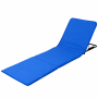 Beach Mat Lounger With Back Rest Carry Bag & Storage Pocket - Blue
