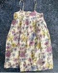 Cotton On White Strappy Dress With Colourful Flowers 6Y