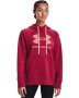 Women's Ua Rival Fleece Logo Hoodie - Black Rose / Md