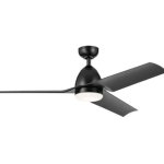 Goldair 122CM Ceiling Black Fan - GCF-48
