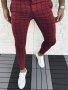 Elegant Plaid Slacks Men's Casual Vintage Style Dress Pants For Business Banquet