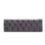 Dia Tufted Rectangle Cocktail Non-storage Ottoman - Grey