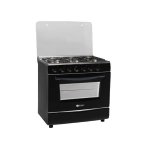 Zero Appliances 6 Burner Gas Stove With Ffd And Battery Ignition On All Burners – Black