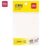 Deli Transparent Sticky Notes 50 Sheets
