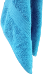 Zero Twist Luxury Bordered Hand Towel Blue