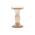 Glass Candle Holder Amber Large 8CMX14CM