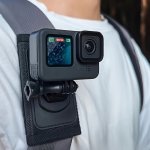 For Gopro Accessories 360-DEGREE Rotation Clip Backpack Chest Shoulder Clamp Mount For Gopro 11 10 9 8 7 INSTA360 X3 Dji Mobile 