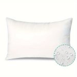 1PC Waterproof And Oil-proof White Pillow Insert Waist Pillow Cores Comfortable For Indoor Outdoor Home Living Room Bedroom Cour
