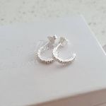 Kapree 925 Sterling Silver Small Half Hoop Earrings Size: 1.6X10MM