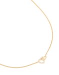 Goldair Gold Plated Cubic Zirconia Linked Hearts Pendant Necklace