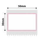 NB715 - - B1 B21 B3S B4 - 50X30MM - 230 Pink Border Labels