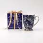 Jenna Clifford - Blue Leaf Coffee Mug In Gift Box
