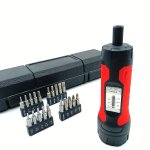 1PC Adjustable Preset 10-65 Inch.lb Torque Screwdriver Set Manual Torque Meter With Window View Metal & Plastic Bicycle Repair T