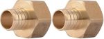 Sharkbite 1 Inch Crimp Female Adapter Brass Plumbing Fitting Pex Pipe Pe-rt UC094LFA Pack Of 2
