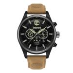 Timberland Ashmont Black Dial Chronograph Leather Strap