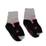 Socks For Girls 0-6 Months - Black Pump Pink Star