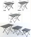 Folding Ultralight Camping Table- Sizes: S M L