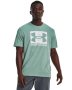 Men's Ua Abc Camo Boxed Logo Short Sleeve - Fresco Green / Sm