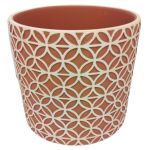 Sourcedirect Ceramic Planter 13.5CM Green
