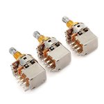 3PCS A500K Potentiometer Split Shaft Push Pull Guitar Control Pot