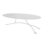 Xiami Oval Coffee Table - White Textured