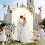 Square Arch Backdrop Cover Ivory Wedding Arch Covers Spandex Backdrop Stand Cover For Party Birthday Ceremony Bridal Baby Shower