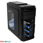 Raidmax Vortex V4 Window Gpu 390MM Atx Gaming Chassis Black And Blue End Of Life